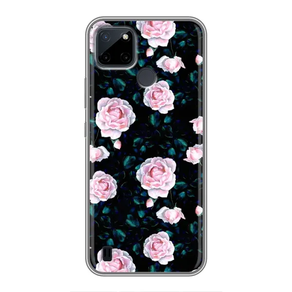 Чехол с рисунком «Чайные розы» для Realme C12 Чехол с рисунком «Чайные розы» для Realme C12