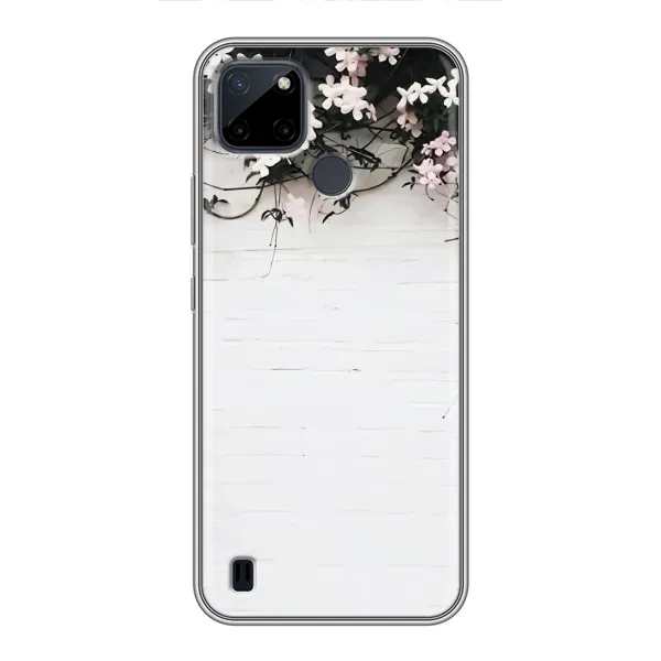 Чехол с рисунком «Цветы на стене» для Realme C12 Чехол с рисунком «Цветы на стене» для Realme C12