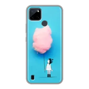 Девчачий Чехол для Realme C12 (Девочка с тучкой)