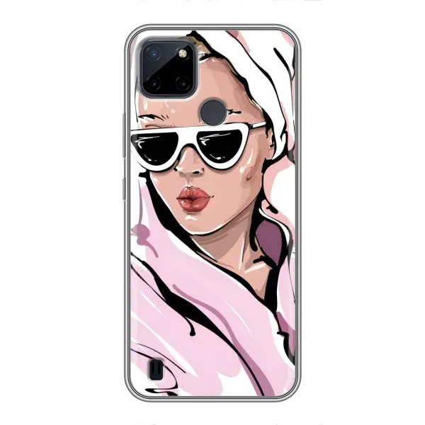 Чехол с рисунком «Девушка в халате» для Realme C12