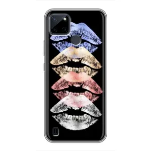 Чехол Стильные девушки на Realme C12 (Губы)