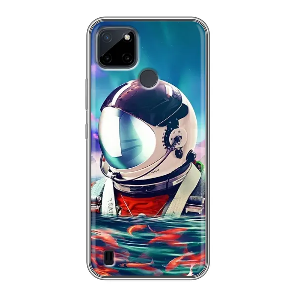 Чехол с рисунком «Космонавт в воде» для Realme C12 Чехол с рисунком «Космонавт в воде» для Realme C12
