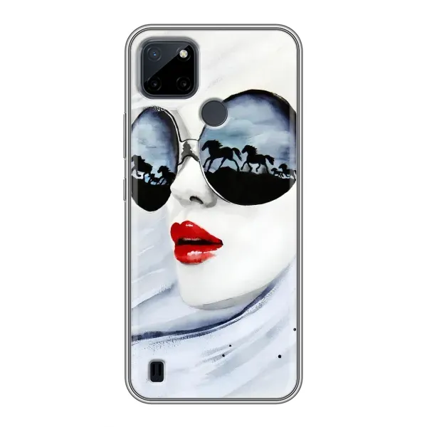 Чехол с рисунком «Любительница коней» для Realme C12