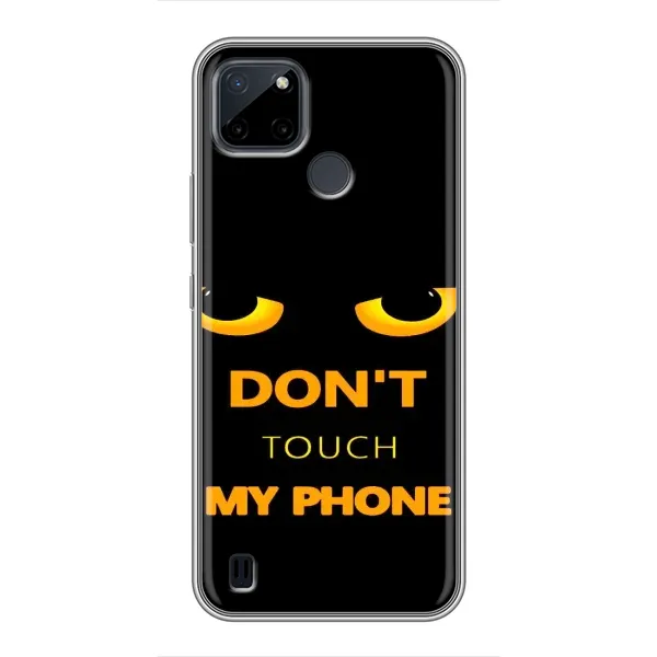 Чехол с рисунком «Не трогай мой телефон» для Realme C12 Чехол с рисунком «Не трогай мой телефон» для Realme C12