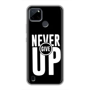 Силіконовый Чохол на Realme C12 з картинкою НАЙК (Never Give UP)