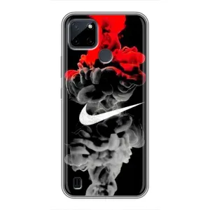 Силіконовый Чохол на Realme C12 з картинкою НАЙК (Nike дим)