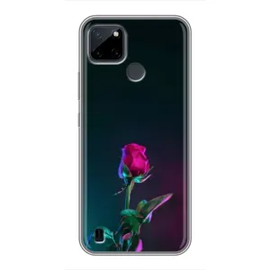 Чохли з принтом Троянд для Realme C12 (Нічна троянда)
