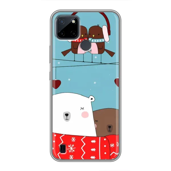 Чехол с рисунком «Новогодний медвеженок» для Realme C12 Чехол с рисунком «Новогодний медвеженок» для Realme C12