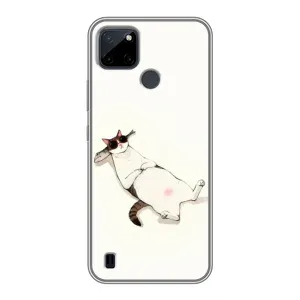 Чехол на тематику: Коты для Realme C12 (Отдых)
