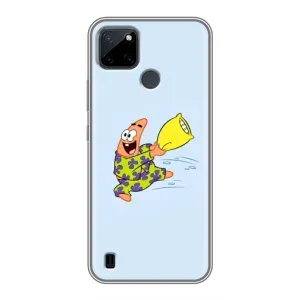 Чохли з Патріком на Realme C12 (Патрік із подушкою)
