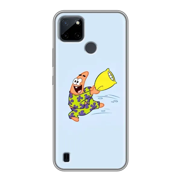 Чехол с рисунком «Патрик с подушкой» для Realme C12 Чехол с рисунком «Патрик с подушкой» для Realme C12