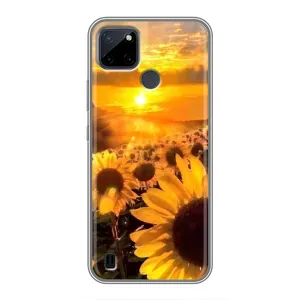 Чохол з Квітами для Realme C12 (поле соняшників)