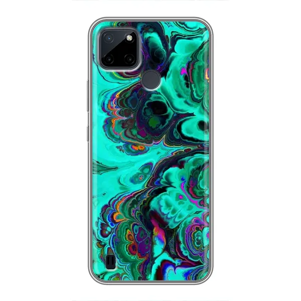 Чохол з малюнком «Салатний мрамор» для Realme C12 Чохол з малюнком «Салатний мрамор» для Realme C12