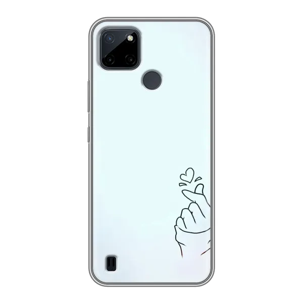 Чохол з малюнком «Сердечко на блакитному» для Realme C12 Чохол з малюнком «Сердечко на блакитному» для Realme C12