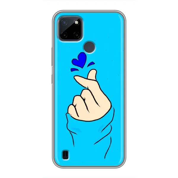 Чохол з малюнком «Сердечко на синоьому» для Realme C12 Чохол з малюнком «Сердечко на синоьому» для Realme C12