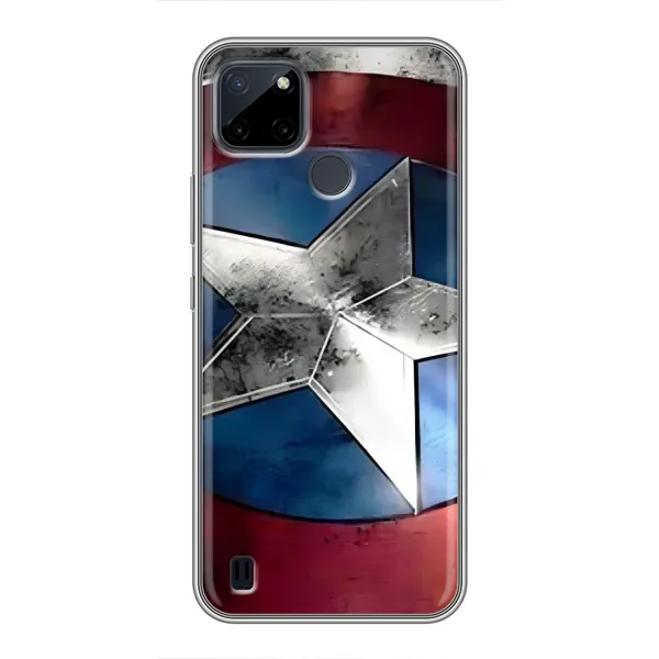 Чехол с рисунком «Щит Капитана Америки» для Realme C12 Чехол с рисунком «Щит Капитана Америки» для Realme C12