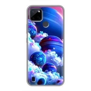 Чохли КОСМОС на Realme C12 (Сині планети)
