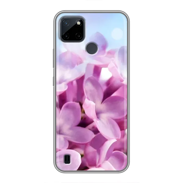 Чехол с рисунком «Сиреневые цветы» для Realme C12 Чехол с рисунком «Сиреневые цветы» для Realme C12