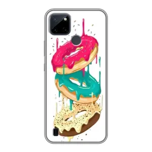 Чехол с изображением  вкусной еды для Realme C12 (Сочные пончики)