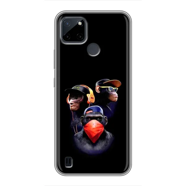 Чехол с рисунком «Три обезьяны» для Realme C12 Чехол с рисунком «Три обезьяны» для Realme C12