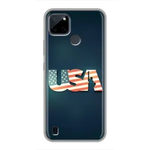 Чехол Флаг USA для Realme C12 (USA)