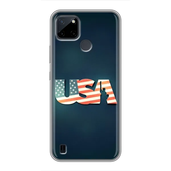Чехол с рисунком «USA» для Realme C12 Чехол с рисунком «USA» для Realme C12