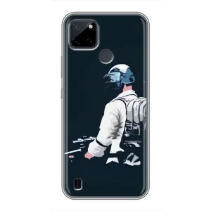 Чохол з картинкою "Герой Pubg" на Realme C12 (В екіперівці)