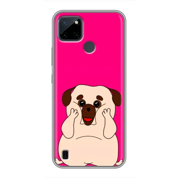 Чохол з малюнком «Веселий Мопсік» для Realme C12 Чохол з малюнком «Веселий Мопсік» для Realme C12