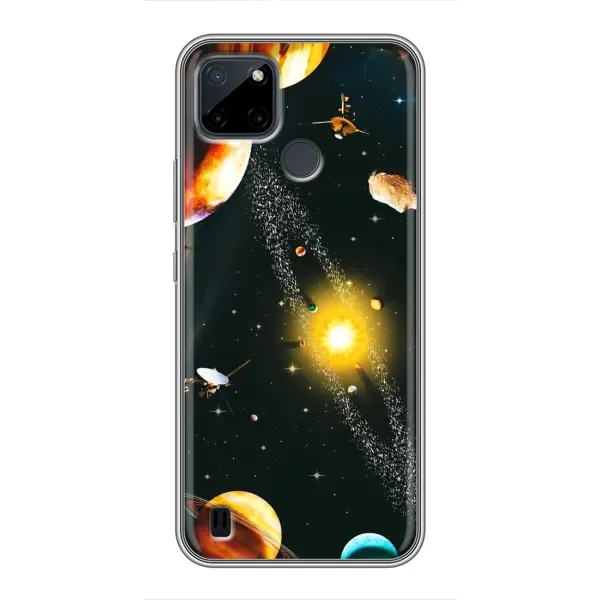 Чехол с рисунком «Вид с космоса» для Realme C12 Чехол с рисунком «Вид с космоса» для Realme C12