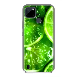Чохол з зображенням смачної їжі для Realme C12 (Яскравий Лайм)
