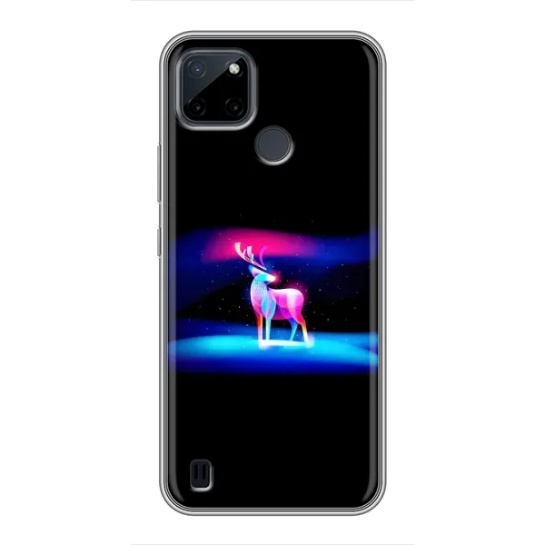 Чехол с рисунком «Яркий олень» для Realme C12