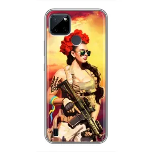 ЗСУ Чехлы (TPU) для Realme C12 (Женщина солдат)