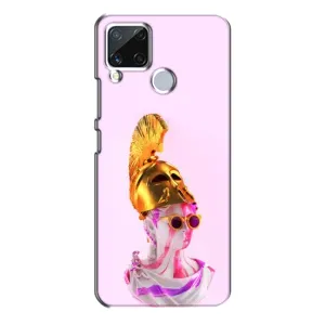 Чехол с Прикольным принтом на Realme C15 (АРТ Статуя)