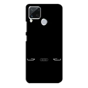 Силіконовий бампер з картинкою машини на Realme C15 (Сілует Audi)