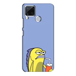 Бампер с принтом Мемы для Realme C15 (Безразличие)