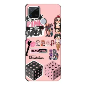 Чохли з картинкою для Realme C15 (BLACK PINK колаж)