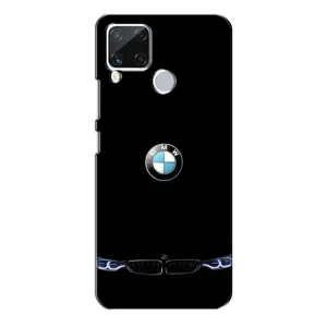 Силіконовий бампер з картинкою машини на Realme C15 (Чорний BMW)