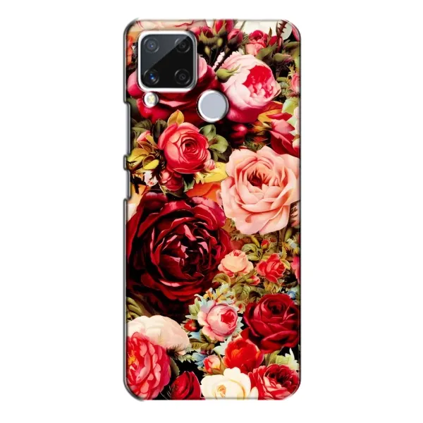 Чехол с рисунком «Букет цветов» для Realme C15 Чехол с рисунком «Букет цветов» для Realme C15