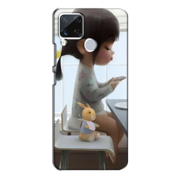 Чехол с рисунком «Девочка с игрушкой» для Realme C15 Чехол с рисунком «Девочка с игрушкой» для Realme C15