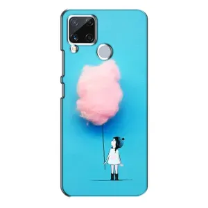 Девчачий Чехол для Realme C15 (Девочка с тучкой)