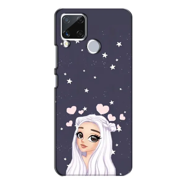 Чехол с рисунком «Девушка и сердечки» для Realme C15 Чехол с рисунком «Девушка и сердечки» для Realme C15