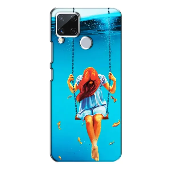 Чехол с рисунком «Девушка на качели» для Realme C15 Чехол с рисунком «Девушка на качели» для Realme C15