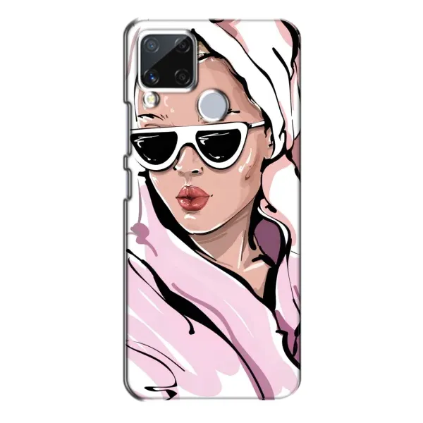 Чехол с рисунком «Девушка в халате» для Realme C15 Чехол с рисунком «Девушка в халате» для Realme C15