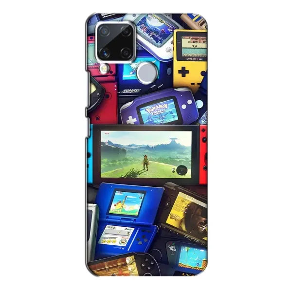 Чехол с рисунком «Джойстики» для Realme C15 Чехол с рисунком «Джойстики» для Realme C15