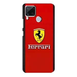 Силіконовий бампер з картинкою машини на Realme C15 (Ferrari Logo)
