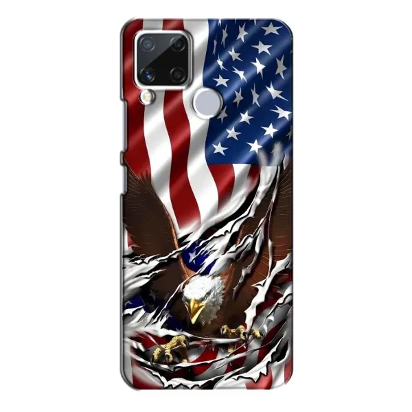 Чехол с рисунком «Флаг USA» для Realme C15
