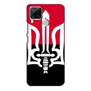 Чехлы УПА (Красно-Чёрный) на Realme C15 (Герб Украины)