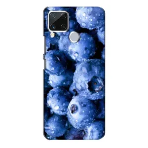 Чехол с изображением вкусной еды для Realme C15 (Голубика)