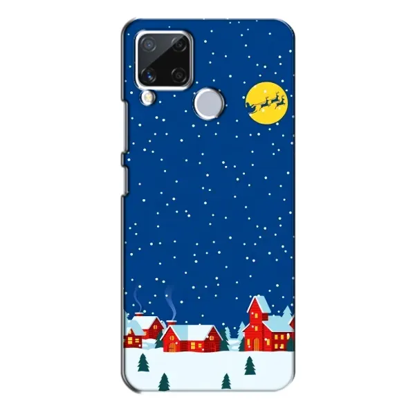 Чехол с рисунком «Город в снегу» для Realme C15 Чехол с рисунком «Город в снегу» для Realme C15