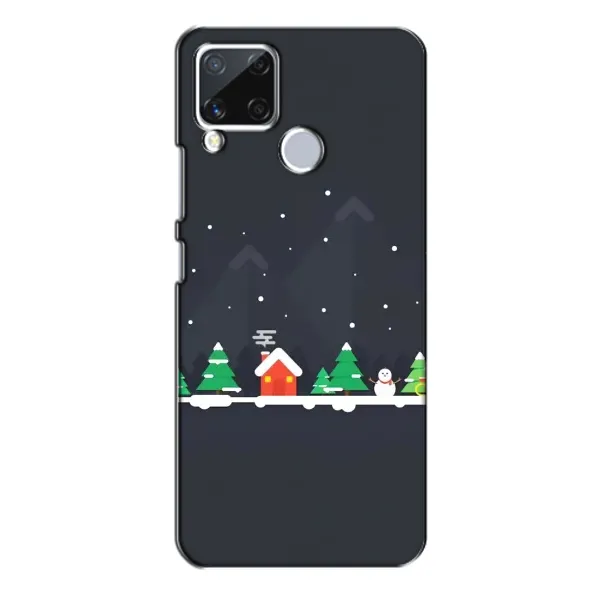 Чехол с рисунком «Город зимний» для Realme C15 Чехол с рисунком «Город зимний» для Realme C15